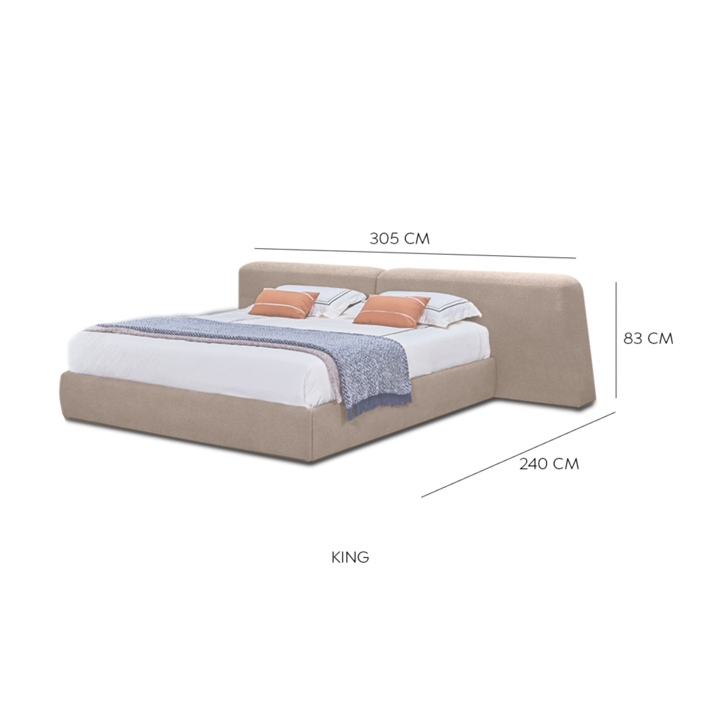 CAMA JULIETTA TAUPE