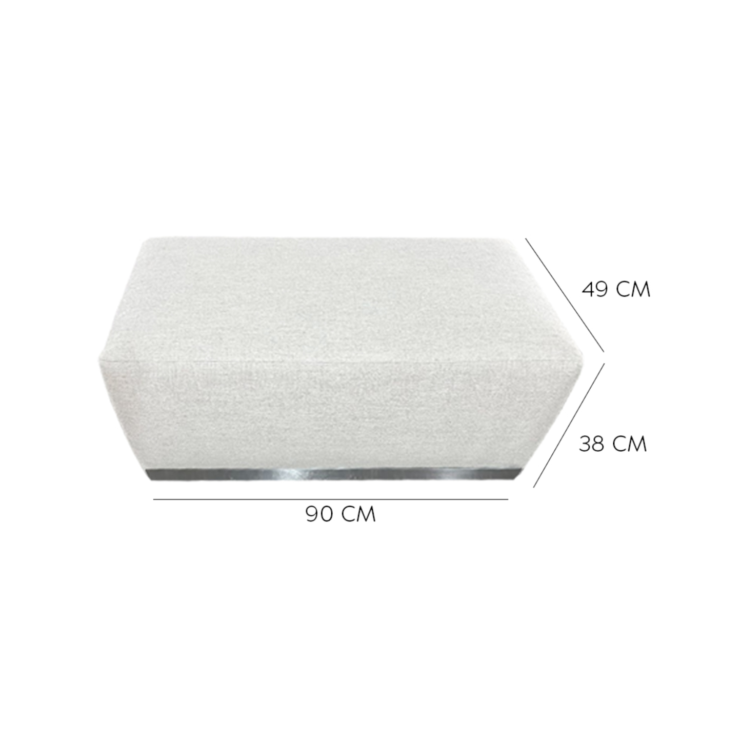 OTTOMAN ARICCIA GREY