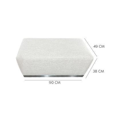 OTTOMAN ARICCIA WHITE